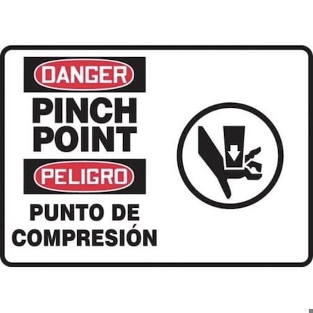 Accuform BILINGUAL OSHA DANGER SAFETY SIGN SBMEQT102VP SBMEQT102VP